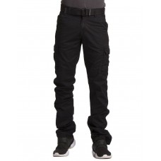 Zacharias Black Men's Cotton Cargo Pants Zacharias Black Men's Cotton Cargo Pants